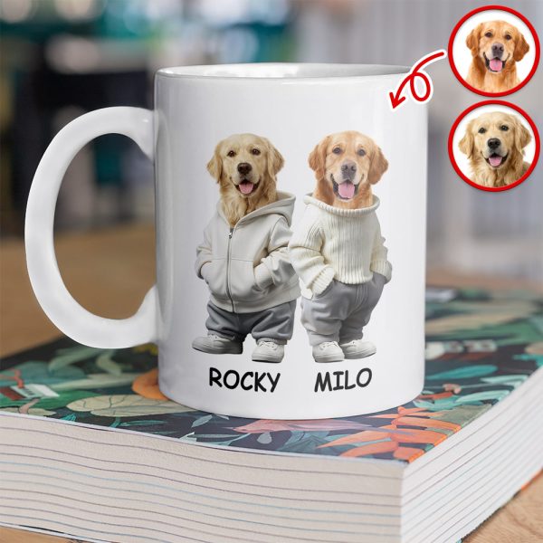 Custom Photo And Name Dog White Mug For Dog Pet Lovers HA75 897596 Custom Photo And Name Dog White Mug For Dog Pet Lovers HA75 897596