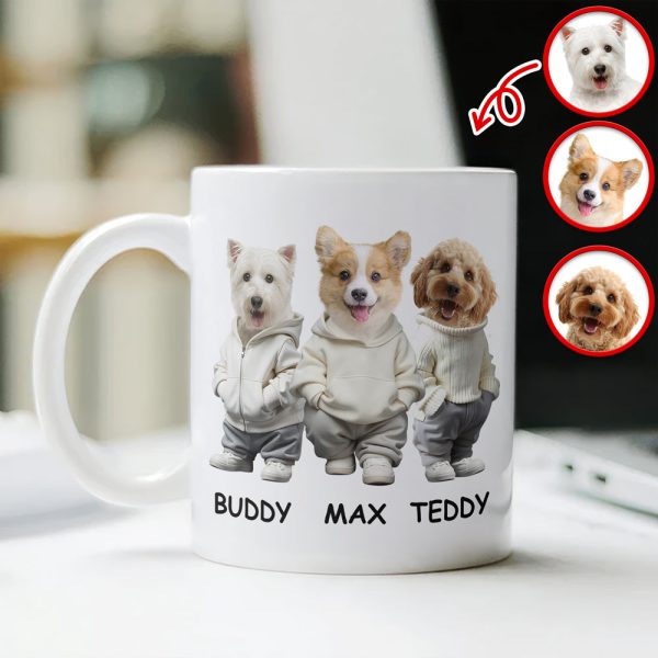 Custom Photo And Name Dog White Mug For Dog Pet Lovers HA75 897596 Custom Photo And Name Dog White Mug For Dog Pet Lovers HA75 897596
