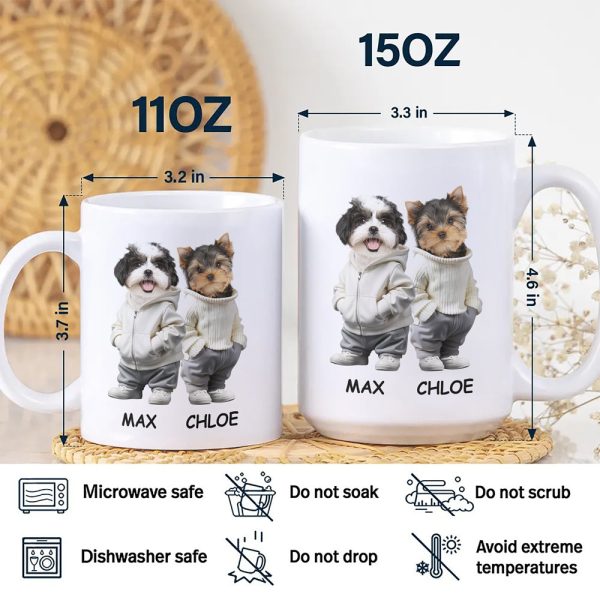 Custom Photo And Name Dog White Mug For Dog Pet Lovers HA75 897596 Custom Photo And Name Dog White Mug For Dog Pet Lovers HA75 897596