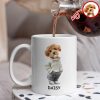Custom Photo And Name Dog White Mug For Dog Pet Lovers HA75 897596 Custom Photo And Name Dog White Mug For Dog Pet Lovers HA75 897596
