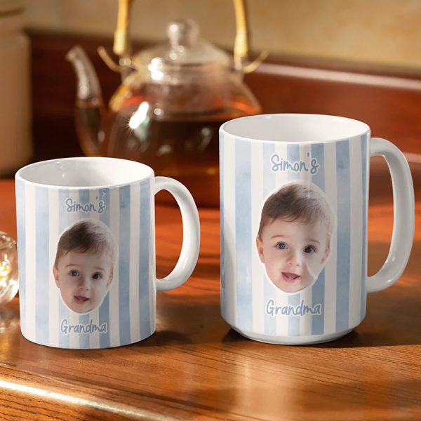 Custom Photo Baby Face This Mom Grandma Belongs To - Personalized White Edge-to-Edge Mug Custom Photo Baby Face This Mom Grandma Belongs To - Personalized White Edge-to-Edge Mug