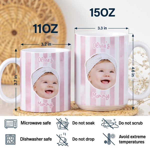 Custom Photo Baby Face This Mom Grandma Belongs To - Personalized White Edge-to-Edge Mug Custom Photo Baby Face This Mom Grandma Belongs To - Personalized White Edge-to-Edge Mug