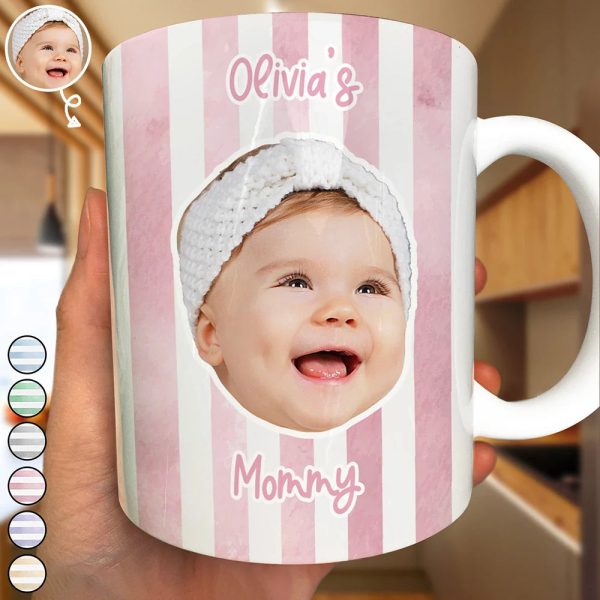 Custom Photo Baby Face This Mom Grandma Belongs To - Personalized White Edge-to-Edge Mug Custom Photo Baby Face This Mom Grandma Belongs To - Personalized White Edge-to-Edge Mug