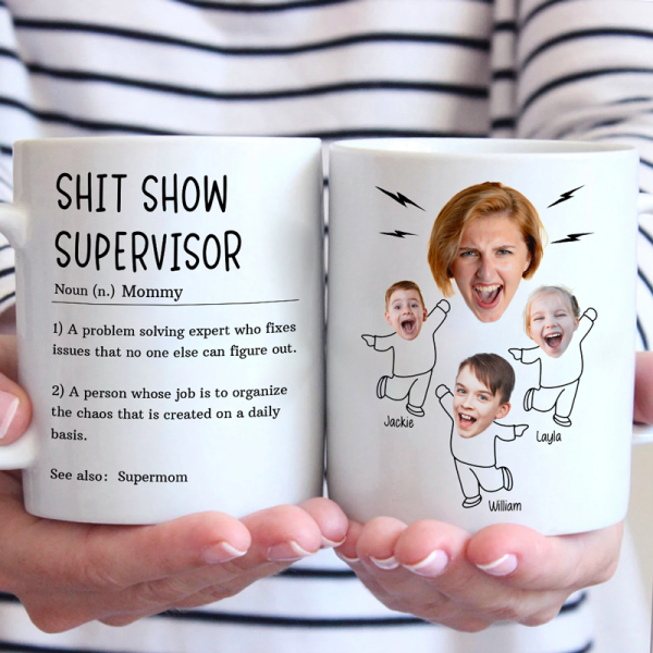 Custom Photo Be A Kind Kid - Family Personalized Custom Mug - Gift For Mom
