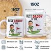 Custom Photo Best Dad By Par - Personalized White Edge-to-Edge Mug Custom Photo Best Dad By Par - Personalized White Edge-to-Edge Mug
