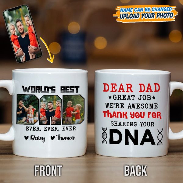 Custom Photo Best Dad Ever Ever Ever Mug NHS87 889122 Custom Photo Best Dad Ever Ever Ever Mug NHS87 889122