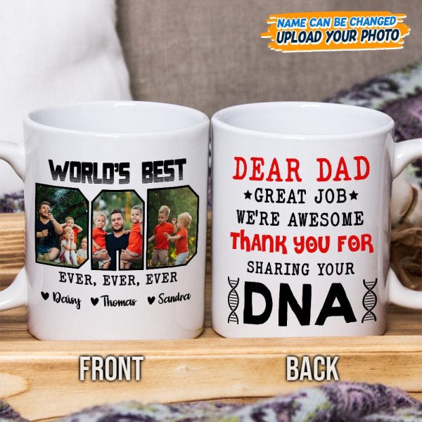 Custom Photo Best Dad Ever Ever Ever Mug NHS87 889122 Custom Photo Best Dad Ever Ever Ever Mug NHS87 889122