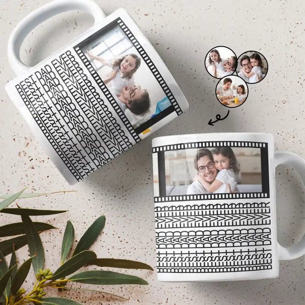 Custom Photo Best Dad Ever Hidden Message - Personalized Mug Custom Photo Best Dad Ever Hidden Message - Personalized Mug