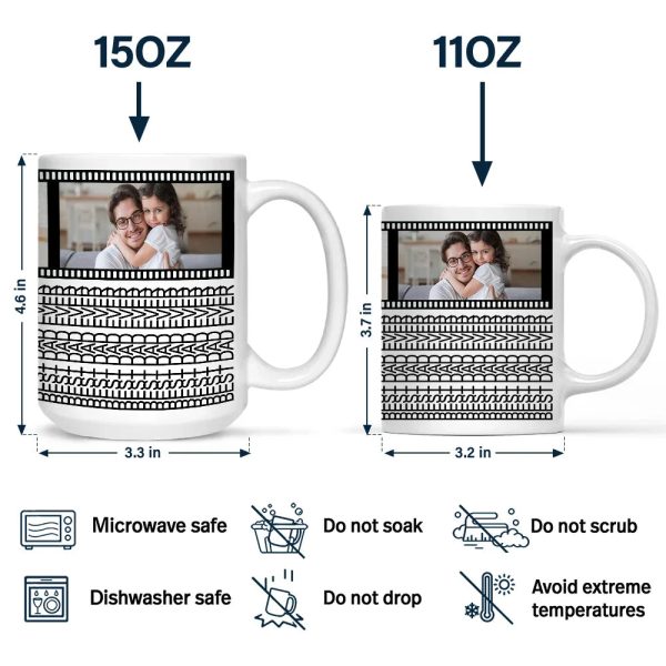 Custom Photo Best Dad Ever Hidden Message - Personalized Mug Custom Photo Best Dad Ever Hidden Message - Personalized Mug
