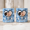 Custom Photo Best Dad Ever With Heart Pattern 3D Inflated Effect Mug HO82 890526 Custom Photo Best Dad Ever With Heart Pattern 3D Inflated Effect Mug HO82 890526