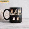 Custom Photo Cat Dad Vinatge Map Mug N304 889397