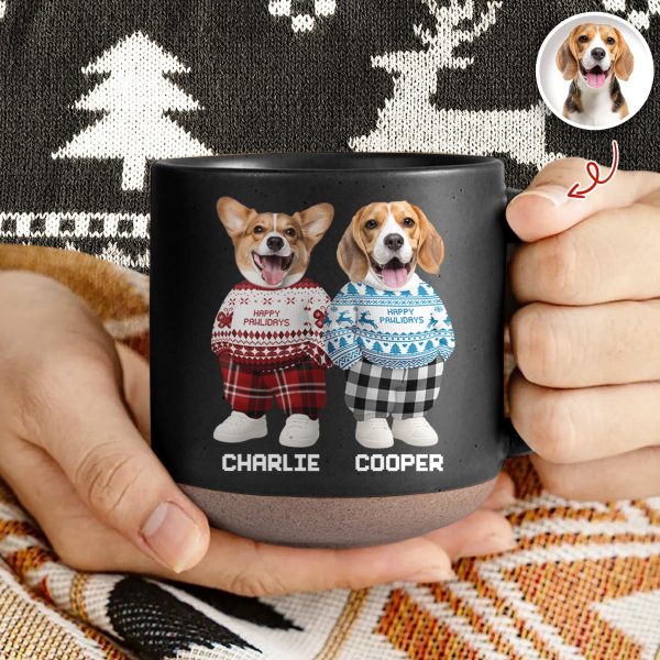Custom Photo Dog Cat Xmas Clothes Christmas Pottery Mug For Dog Cat Lovers CH07 899316 Custom Photo Dog Cat Xmas Clothes Christmas Pottery Mug For Dog Cat Lovers CH07 899316