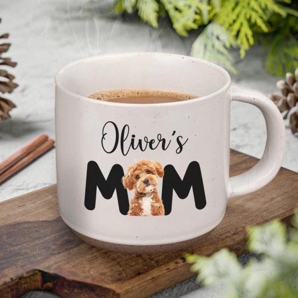 Custom Photo Dog Mom Personalized Pottery Mug CH07 899050 Custom Photo Dog Mom Personalized Pottery Mug CH07 899050