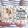 Custom Photo Family Where Love Never Ends - Family Personalized Custom 3D Inflated Effect Printed Mug - Gift For Family Members Custom Photo Family Where Love Never Ends - Family Personalized Custom 3D Inflated Effect Printed Mug - Gift For Family Members