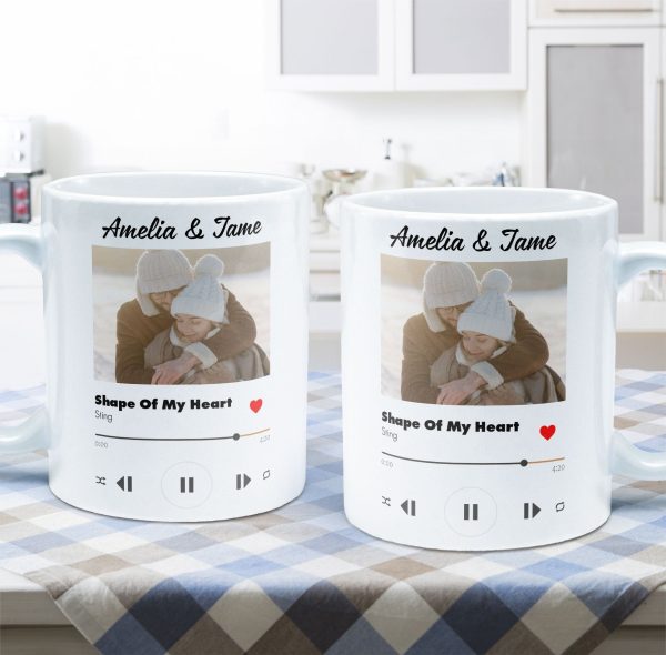 Custom Photo Favorite Couple Song - Personalized Ceramic Mug - Gift For Couple, Husband Wife NH96 Custom Photo Favorite Couple Song - Personalized Ceramic Mug - Gift For Couple, Husband Wife NH96