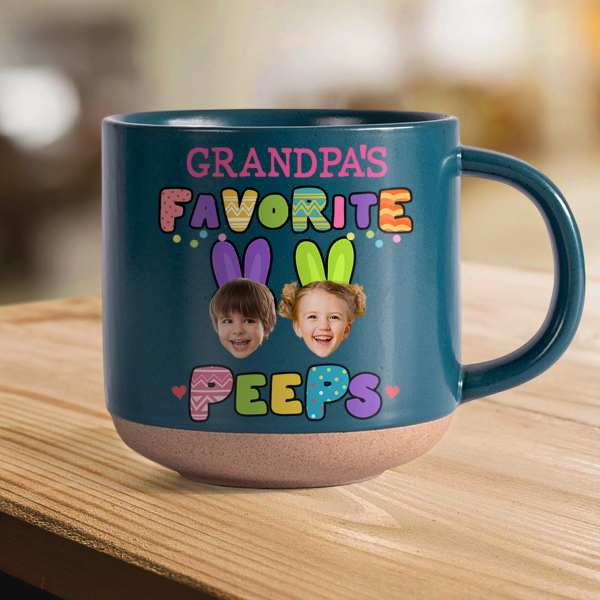 Custom Photo Favorite Peep For Easter Day Pottery Mug HO82 901184 Custom Photo Favorite Peep For Easter Day Pottery Mug HO82 901184