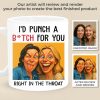Custom Photo Funny Caricature Mug - Personalized Best Friend Birthday Gifts For Women - I'd Shank For You Right In The Kidney Custom Photo Funny Caricature Mug - Personalized Best Friend Birthday Gifts For Women - I'd Shank For You Right In The Kidney