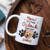 Custom Photo Gifts For Dog Mom Coffee Mug It's Treat O'clock Somewhere