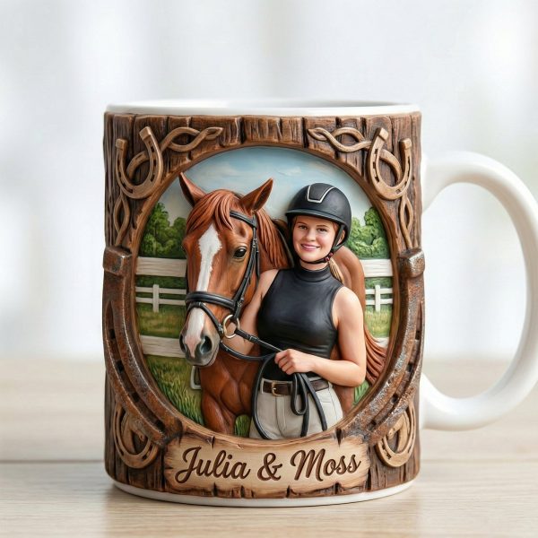 Custom Photo Gifts For Horse Lovers Coffee Mug 02hutn170126 Custom Photo Gifts For Horse Lovers Coffee Mug 02hutn170126