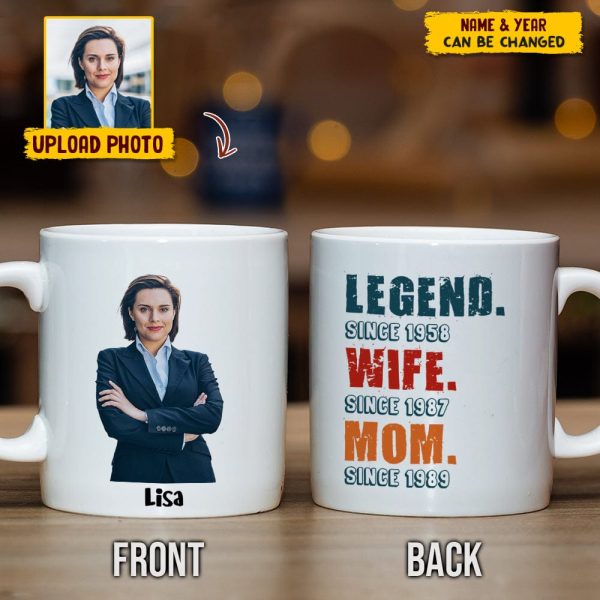 Custom Photo Grandma Legend Family Mug N304 HN590