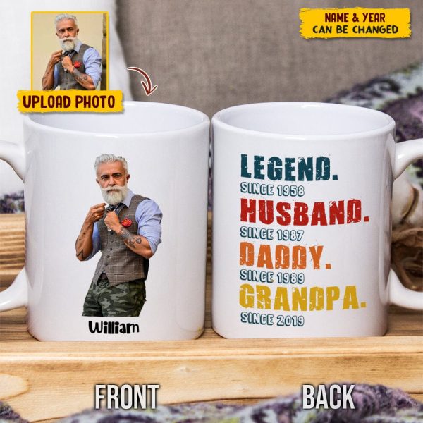 Custom Photo Grandma Legend Family Mug N304 HN590