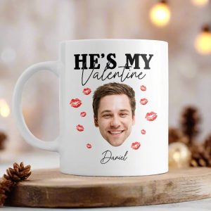 Custom Photo He/She's My Valentine Couple Mug HO82 893362