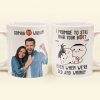 Custom Photo I Promise To Still Grab Your Butt Even When We're Old And Wrinkly - Personalized Ceramic Mug - Gift For Couple, Husband Wife NH96 Custom Photo I Promise To Still Grab Your Butt Even When We're Old And Wrinkly - Personalized Ceramic Mug - Gift For Couple, Husband Wife NH96