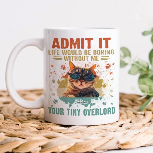 Custom Photo Life Would Be Boring Without Tiny Overlords Cat Mug TA29 889581