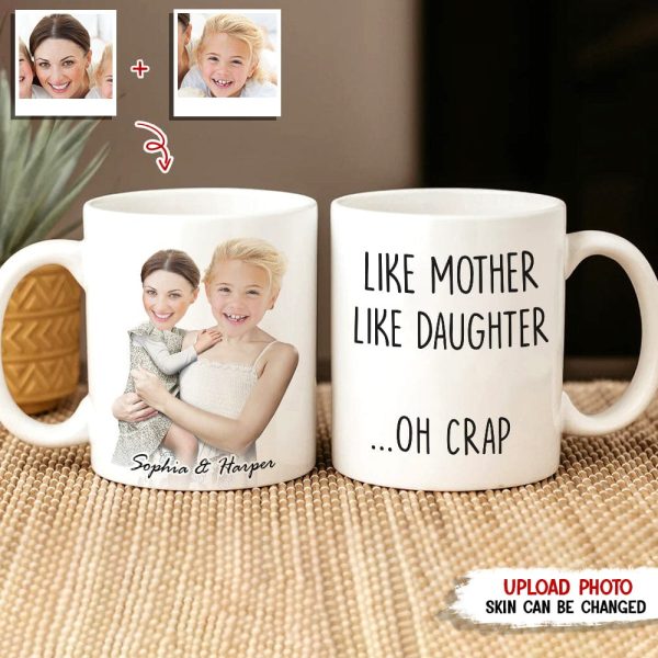 Custom Photo Like Father Like Child Family Mug N369 HN590