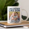 Custom Photo Like Father Like Son Family Mug N304 890313 Custom Photo Like Father Like Son Family Mug N304 890313
