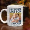 Custom Photo Like Father Like Son Family Mug N304 890313 Custom Photo Like Father Like Son Family Mug N304 890313