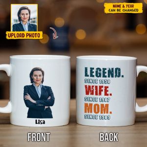 Custom Photo Mommy Legend Family Mug N304 HN590