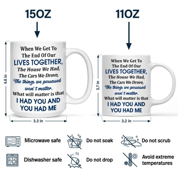 Custom Photo Starry Night Couple When We Get To The End Of Our Lives Together - Personalized Mug Custom Photo Starry Night Couple When We Get To The End Of Our Lives Together - Personalized Mug
