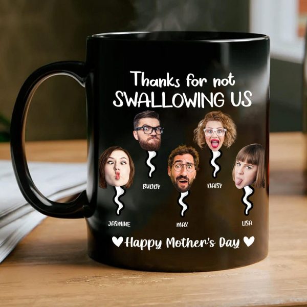 Custom Photo Thanks For Not Swallowing Me Family Mug N304 890487 Custom Photo Thanks For Not Swallowing Me Family Mug N304 890487