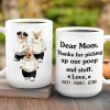 Custom Photo Thanks For Picking Up My Poop And Stuff Mug, Funny Gift for Dog, Cat Lovers HA75 891912