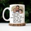 Custom Photo Thanks For Wiping My Butt And Stuff - Gift For Dad, Mom, New Dad, New Mom - Personalized Mug Custom Photo Thanks For Wiping My Butt And Stuff - Gift For Dad, Mom, New Dad, New Mom - Personalized Mug