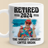 Custom Photo The World's Longest Coffee Break - Coworker Personalized Custom Mug - Appreciation, Retirement Gift For Coworkers, Work Friends, Colleagues Custom Photo The World's Longest Coffee Break - Coworker Personalized Custom Mug - Appreciation, Retirement Gift For Coworkers, Work Friends, Colleagues