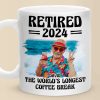 Custom Photo The World's Longest Coffee Break - Coworker Personalized Custom Mug - Appreciation, Retirement Gift For Coworkers, Work Friends, Colleagues Custom Photo The World's Longest Coffee Break - Coworker Personalized Custom Mug - Appreciation, Retirement Gift For Coworkers, Work Friends, Colleagues