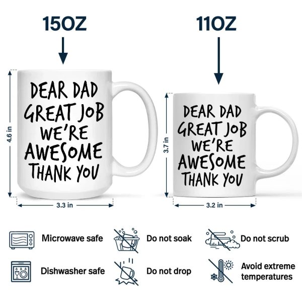 Custom Photo To Dad From The Reasons You Drink Funny - Personalized Mug