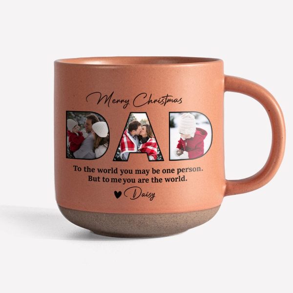 Custom Photo To Me You Are The World Family Pottery Mug TH10 892115 Custom Photo To Me You Are The World Family Pottery Mug TH10 892115