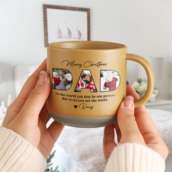 Custom Photo To Me You Are The World Family Pottery Mug TH10 892115 Custom Photo To Me You Are The World Family Pottery Mug TH10 892115