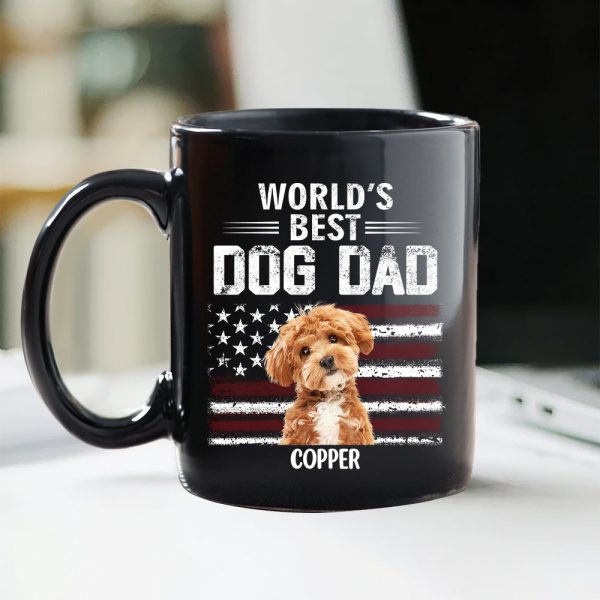 Custom Photo World's Best Dog Dad - Personalized Black Mug Gift For Dog Lovers CH07 895938 Custom Photo World's Best Dog Dad - Personalized Black Mug Gift For Dog Lovers CH07 895938