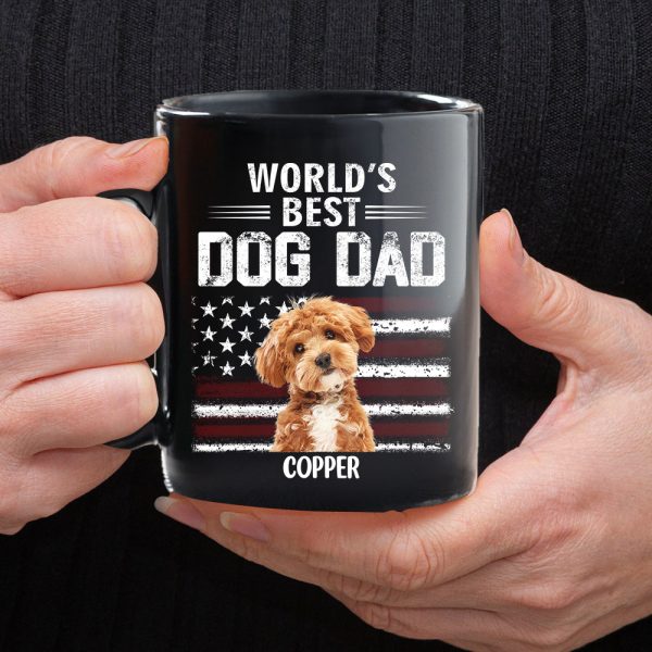 Custom Photo World's Best Dog Dad - Personalized Black Mug Gift For Dog Lovers CH07 895938 Custom Photo World's Best Dog Dad - Personalized Black Mug Gift For Dog Lovers CH07 895938