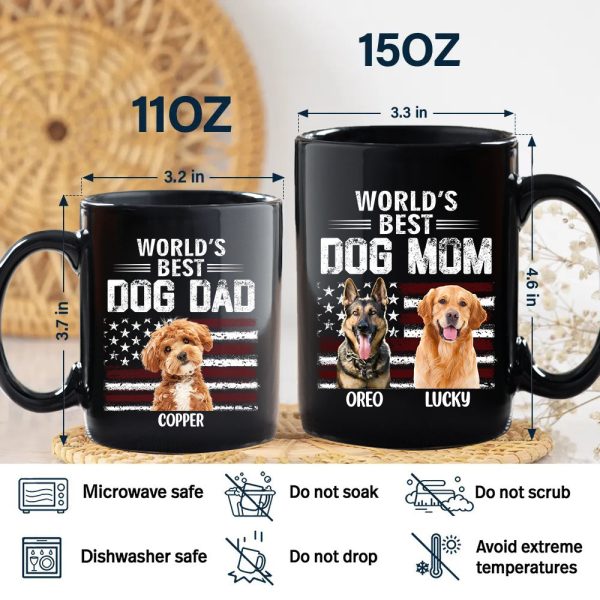 Custom Photo World's Best Dog Dad - Personalized Black Mug Gift For Dog Lovers CH07 895938 Custom Photo World's Best Dog Dad - Personalized Black Mug Gift For Dog Lovers CH07 895938