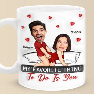 Custom Photo You're My Favorite Cardio Workout - Couple Personalized Custom 3D Inflated Effect Printed Mug - Gift For Husband Wife, Anniversary