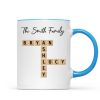 Custom Text Create Your Own Crossword Puzzle Gift For Family Friends Personalized Mug