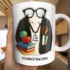 Customizable Coffee Mug Featuring Glasses, Books, Apple, Markers, Lab Coat - Personalized Custom Coffee Mug - GRAD272_MG Customizable Coffee Mug Featuring Glasses, Books, Apple, Markers, Lab Coat - Personalized Custom Coffee Mug - GRAD272_MG