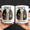 Customizable Coffee Mug Featuring Glasses, Books, Apple, Markers, Lab Coat - Personalized Custom Coffee Mug - GRAD272_MG Customizable Coffee Mug Featuring Glasses, Books, Apple, Markers, Lab Coat - Personalized Custom Coffee Mug - GRAD272_MG