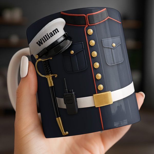 Customizable Design For Our Bravest Featuring Police Uniform - Personalized Custom Coffee Mug - JBS064_MG Customizable Design For Our Bravest Featuring Police Uniform - Personalized Custom Coffee Mug - JBS064_MG