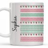 Customizable Name With Festive Light Strings - Personalized Custom Coffee Mug - XMAS155_MG